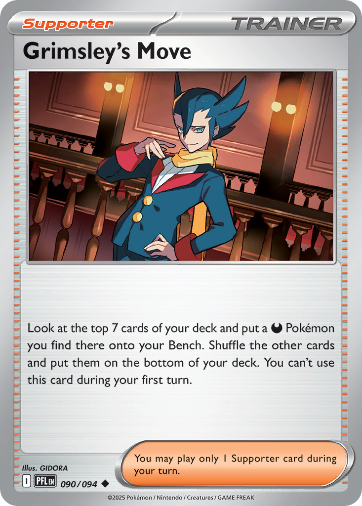 Grimsley's Move 090/094 Uncommon Phantasmal Flames Pokemon