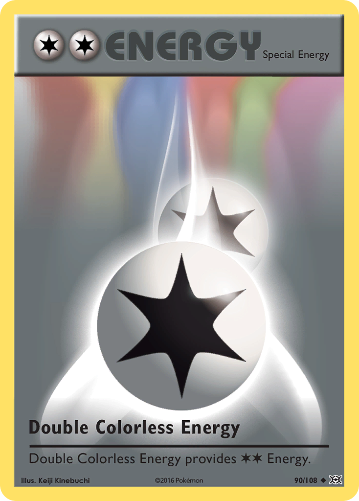Double Colorless Energy 90/108 Uncommon Evolutions Pokemon