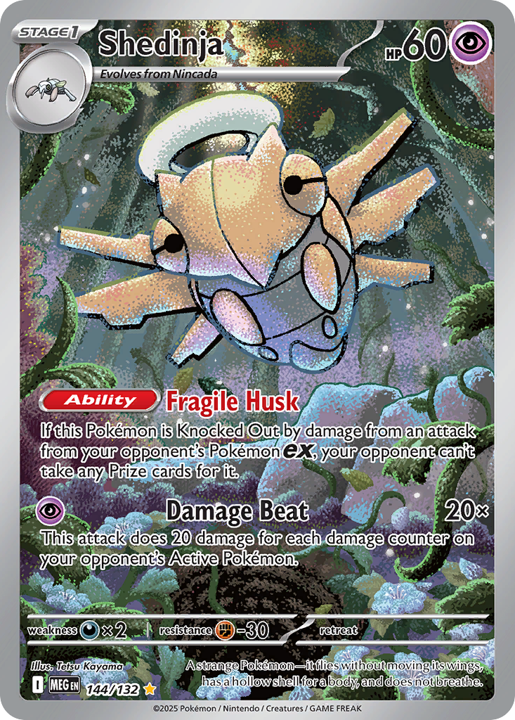 Shedinja 144/132 Illustration Rare Mega Evolution Pokemon