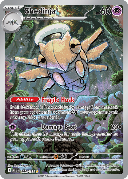 Shedinja 144/132 Illustration Rare Mega Evolution Pokemon
