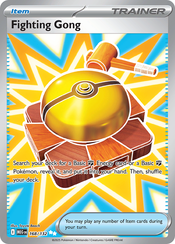 Fighting Gong 168/132 Ultra Rare Mega Evolution Pokemon