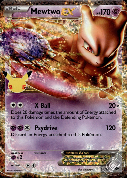 Mewtwo EX 54/99 Holo EX Rare Next Destinies Pokemon