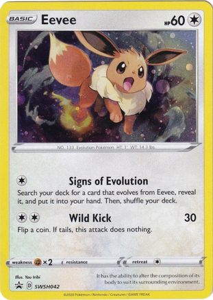 Eevee SWSH042 Holo Promo Sword & Shield Promo Pokemon