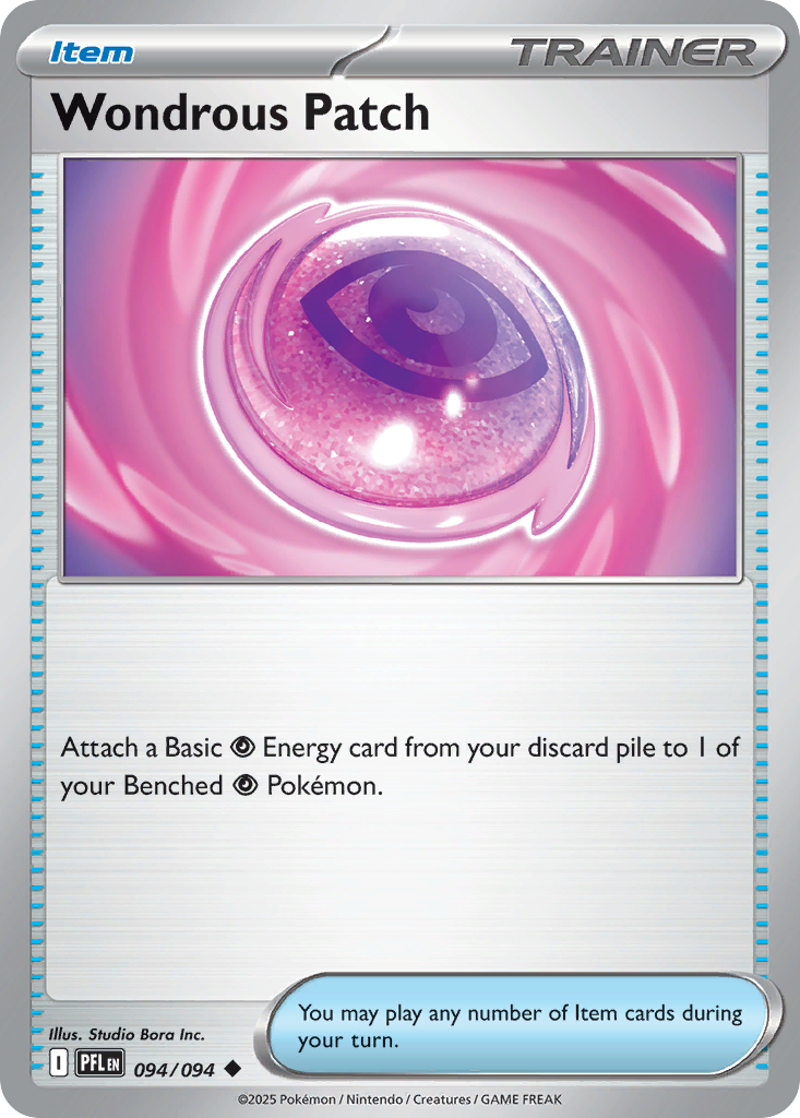 Wondrous Patch 094/094 Uncommon Phantasmal Flames Pokemon Reverse Holo