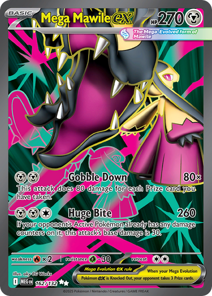 Mega Mawile ex 162/132 Ultra Rare Mega Evolution Pokemon