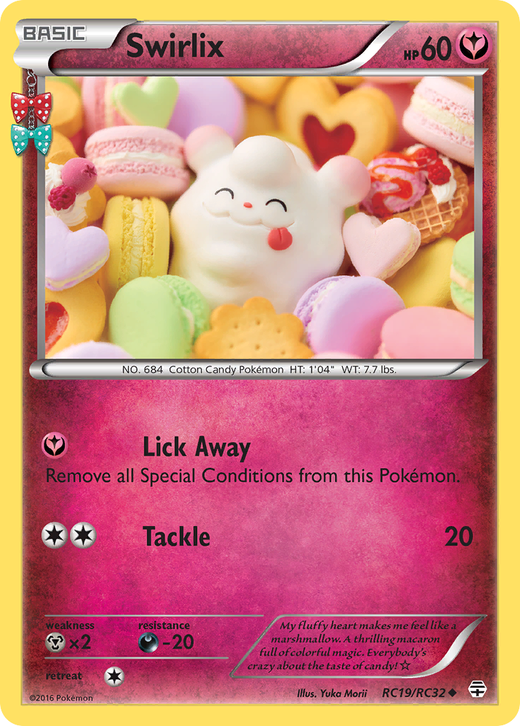 Swirlix RC19/RC32 Uncommon Generations Pokemon Holo
