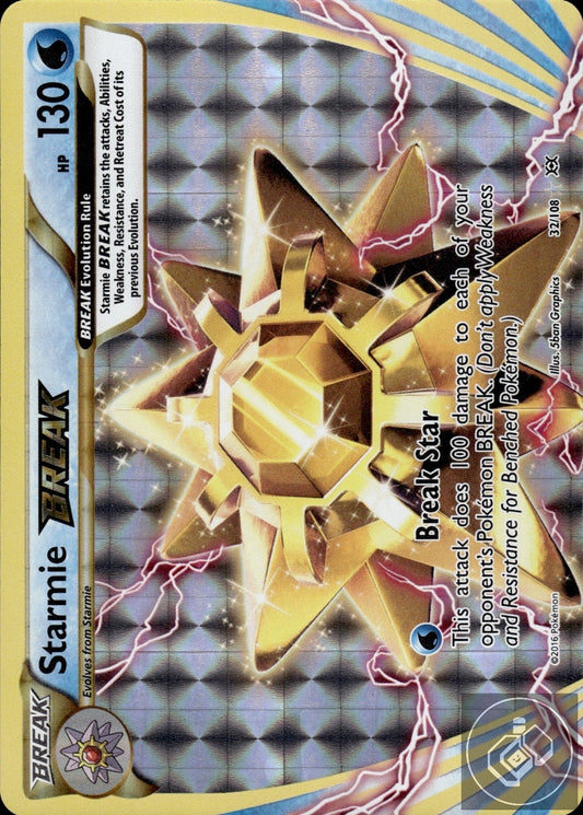 Starmie BREAK 32/108 BREAK Rare Evolutions Pokemon