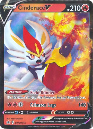 Cinderace V SWSH015 Holo Promo Sword & Shield Promo Pokemon