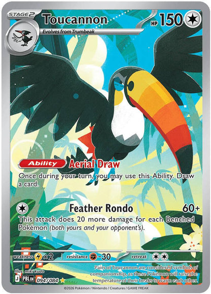 Toucannon 094/084 Illustration Rare Pitch Black Pokemon Holo