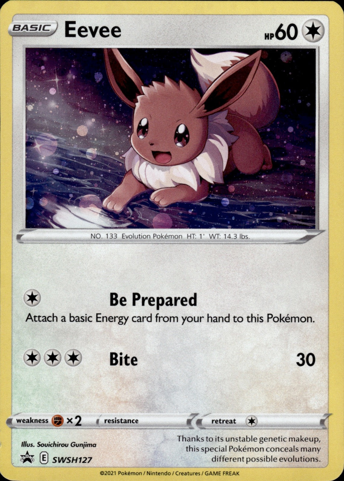 Eevee SWSH127 Holo Promo Sword & Shield Promo Pokemon