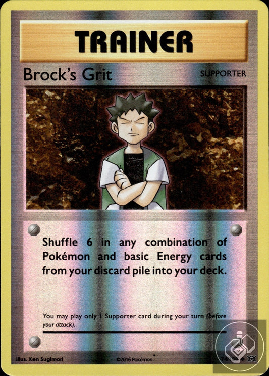 Brock's Grit 74/108 Uncommon Evolutions Pokemon Reverse Holo