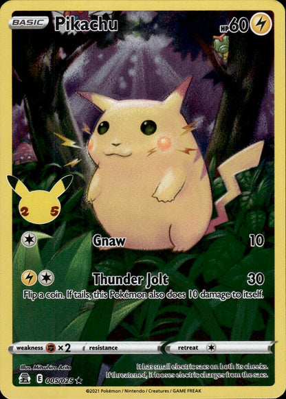 Pikachu 005/025 Holo Rare Celebrations Pokemon