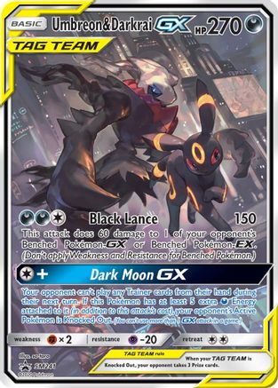 Umbreon & Darkrai GX - SM241 Holo Promo Sun & Moon Promo Pokemon