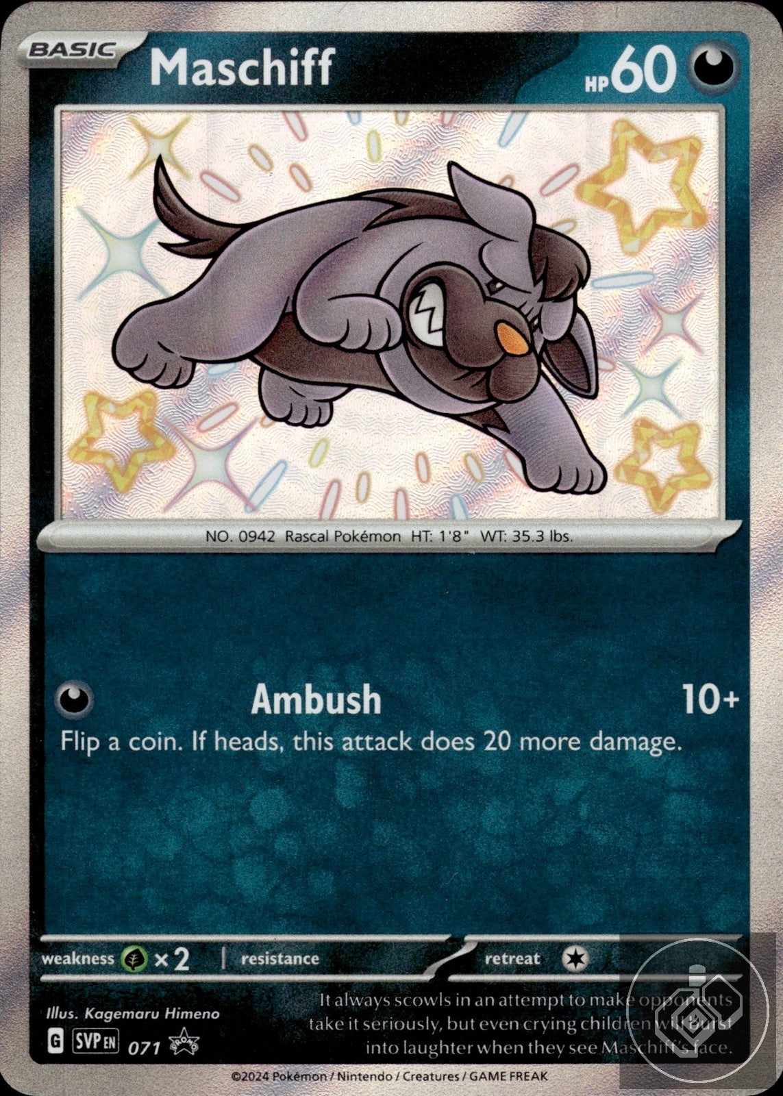 Maschiff 071 Holo Promo Scarlet & Violet Promo Pokemon