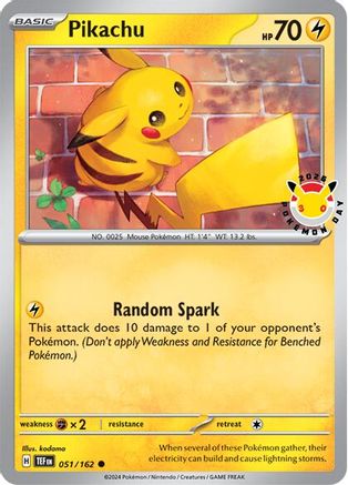 Pikachu (Pokemon Day 2026) 051/162 Holo Miscellaneous Cards & Products Pokemon