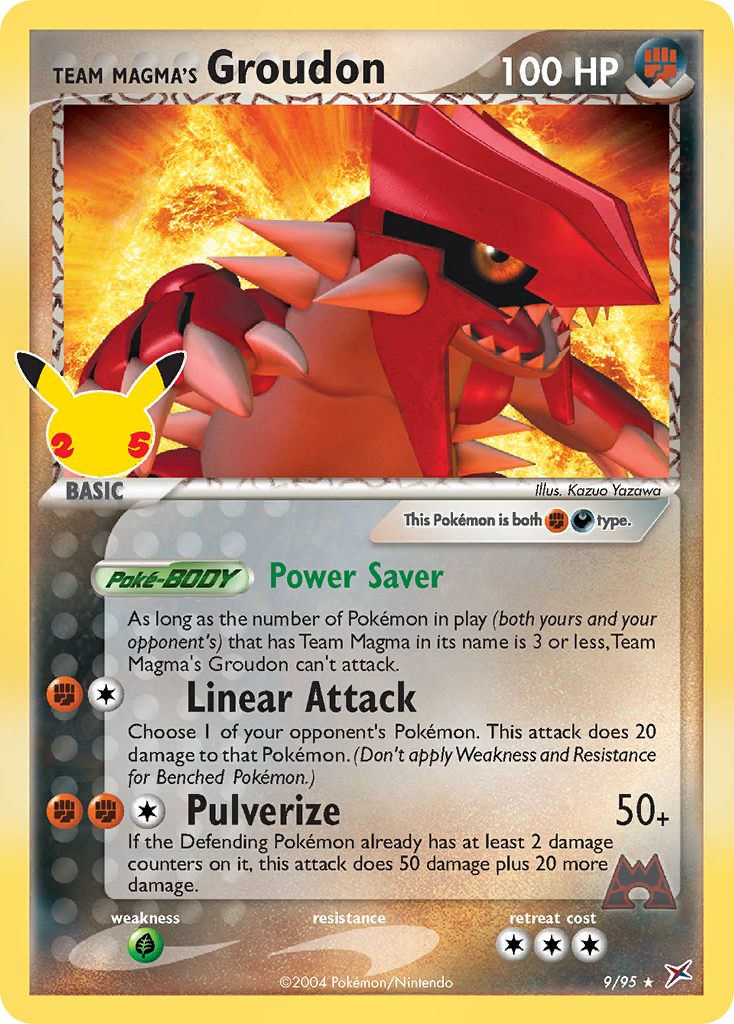 Team Magma's Groudon 9/95 Celebrations: Classic Collection Pokemon