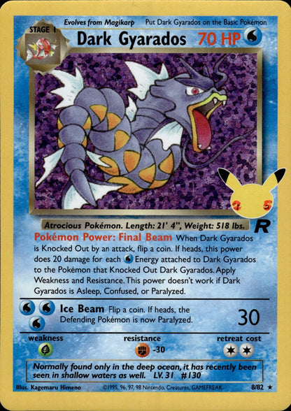 Dark Gyarados 82/82 Classic Collection Celebrations: Classic Collection Pokemon