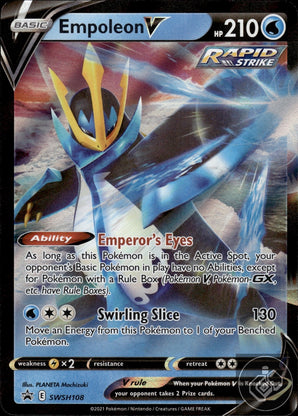 Empoleon V SWSH108 Holo Promo Sword & Shield Promo Pokemon