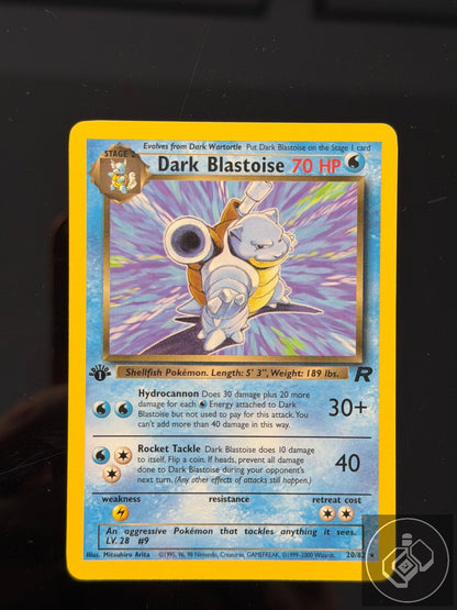 Dark Blastoise 20/82 Rare Team Rocket Pokemon 1st Edition