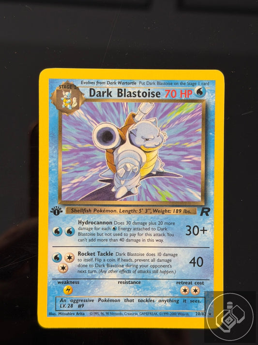 Dark Blastoise 20/82 Rare Team Rocket Pokemon 1st Edition