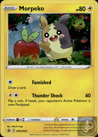 Morpeko SWSH031 Holo Promo Sword & Shield Promo Pokemon Holo