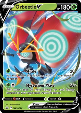 Orbeetle V SWSH078 Holo Promo Sword & Shield Promo Pokemon