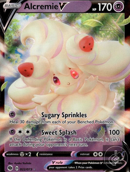 Alcremie V 022/073 Holo V Rare Champion's Path Pokemon