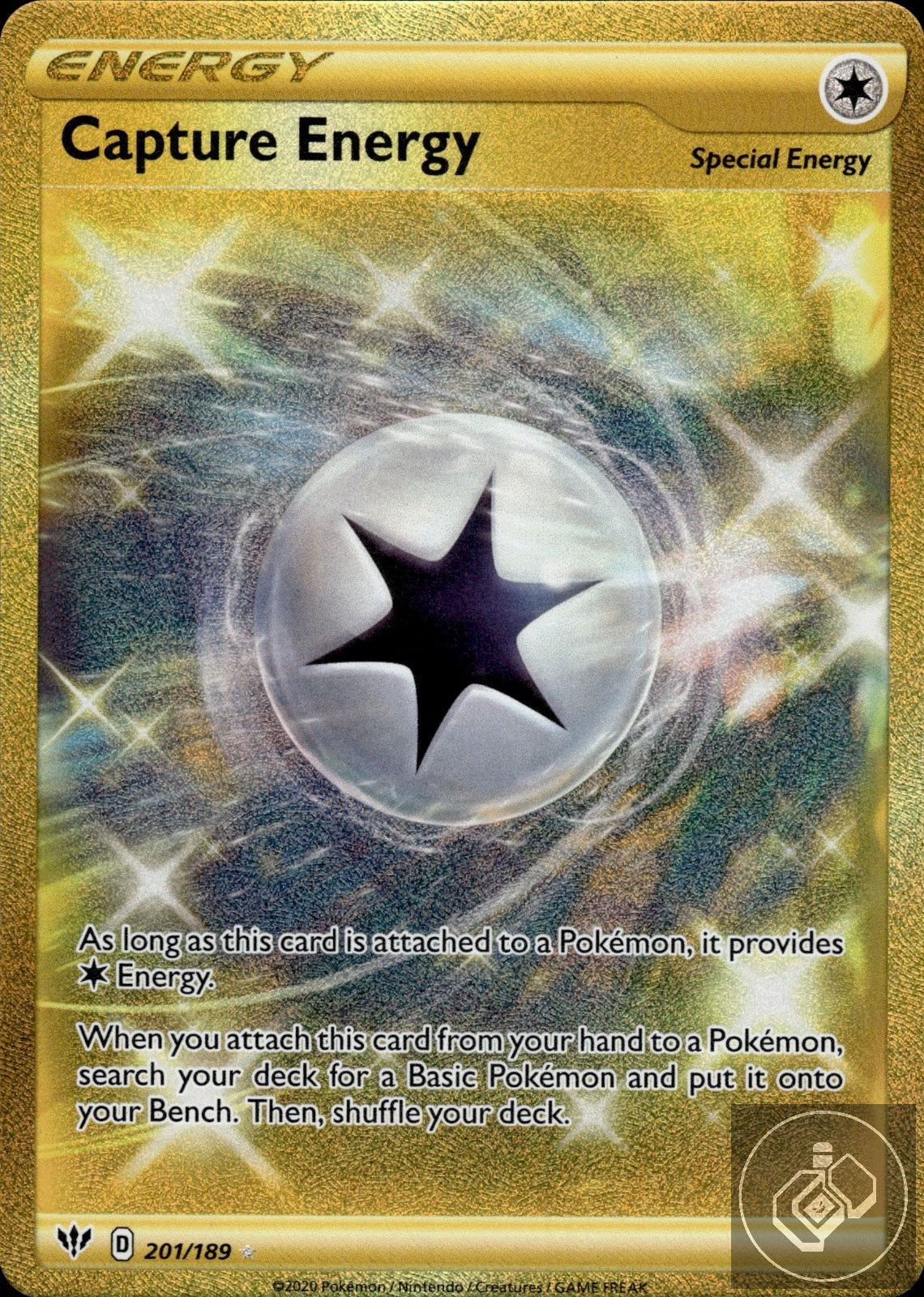 Capture Energy 201/189 Secret Rare Darkness Ablaze Pokemon
