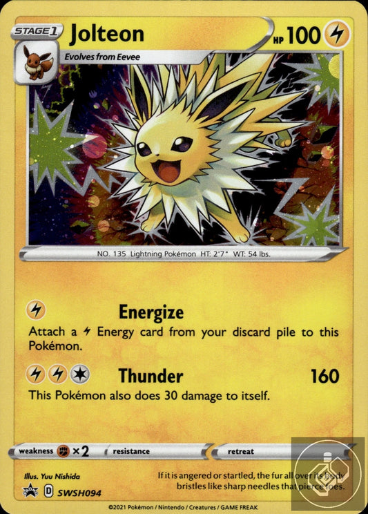 Jolteon SWSH094 Holo Promo Sword & Shield Promo Pokemon