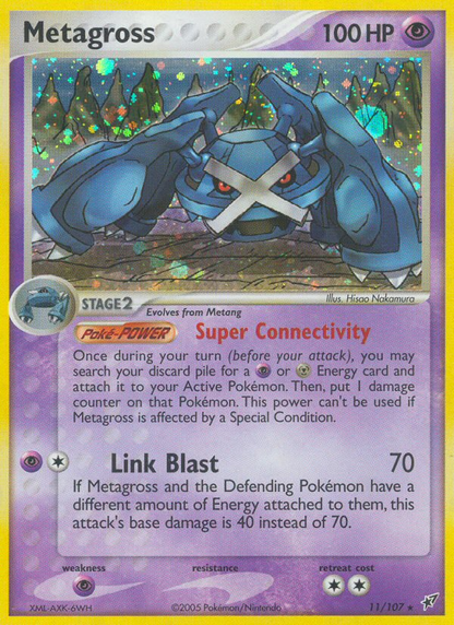Metagross 11/107 Holo Rare Deoxys Pokemon