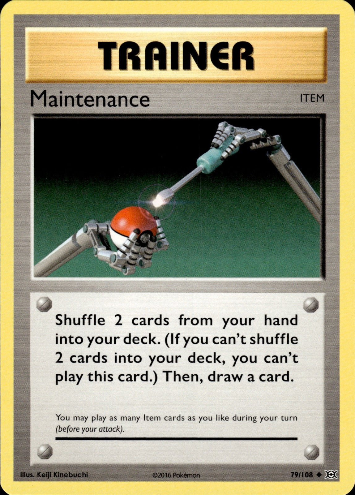 Maintenance 79/108 Uncommon Evolutions Pokemon