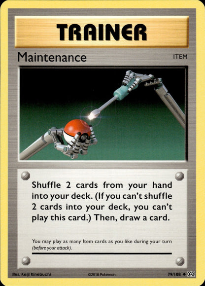 Maintenance 79/108 Uncommon Evolutions Pokemon