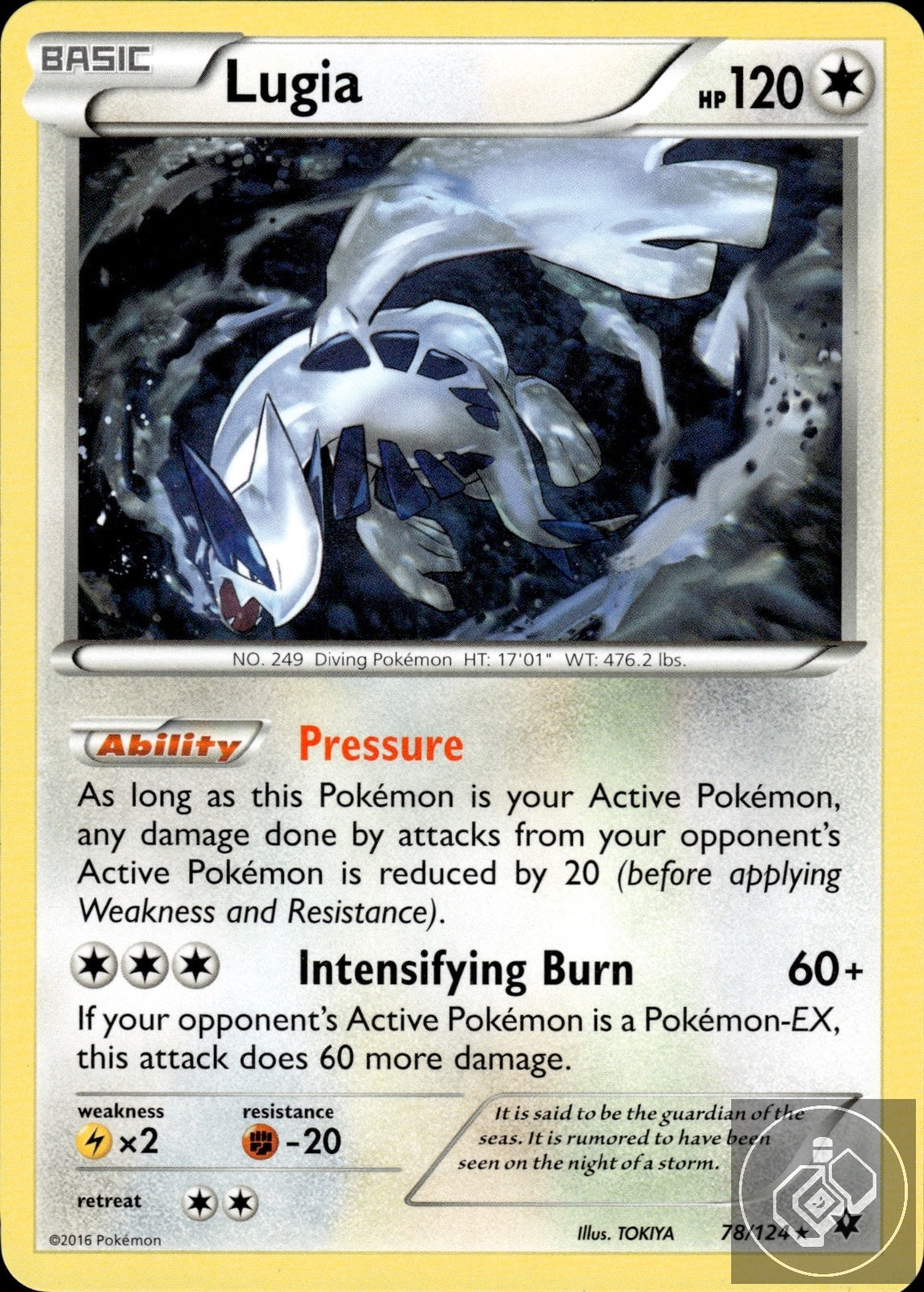 Lugia 78/124 Rare Fates Collide Pokemon