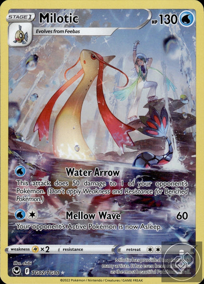 Milotic TG02/TG30 Holo Silver Tempest Trainer Gallery Pokemon