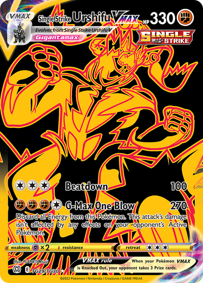 Single Strike Urshifu VMAX TG29/TG30 Brilliant Stars Trainer Gallery Pokemon