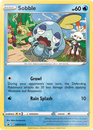 Sobble SWSH073 Holo Promo Sword & Shield Promo Pokemon