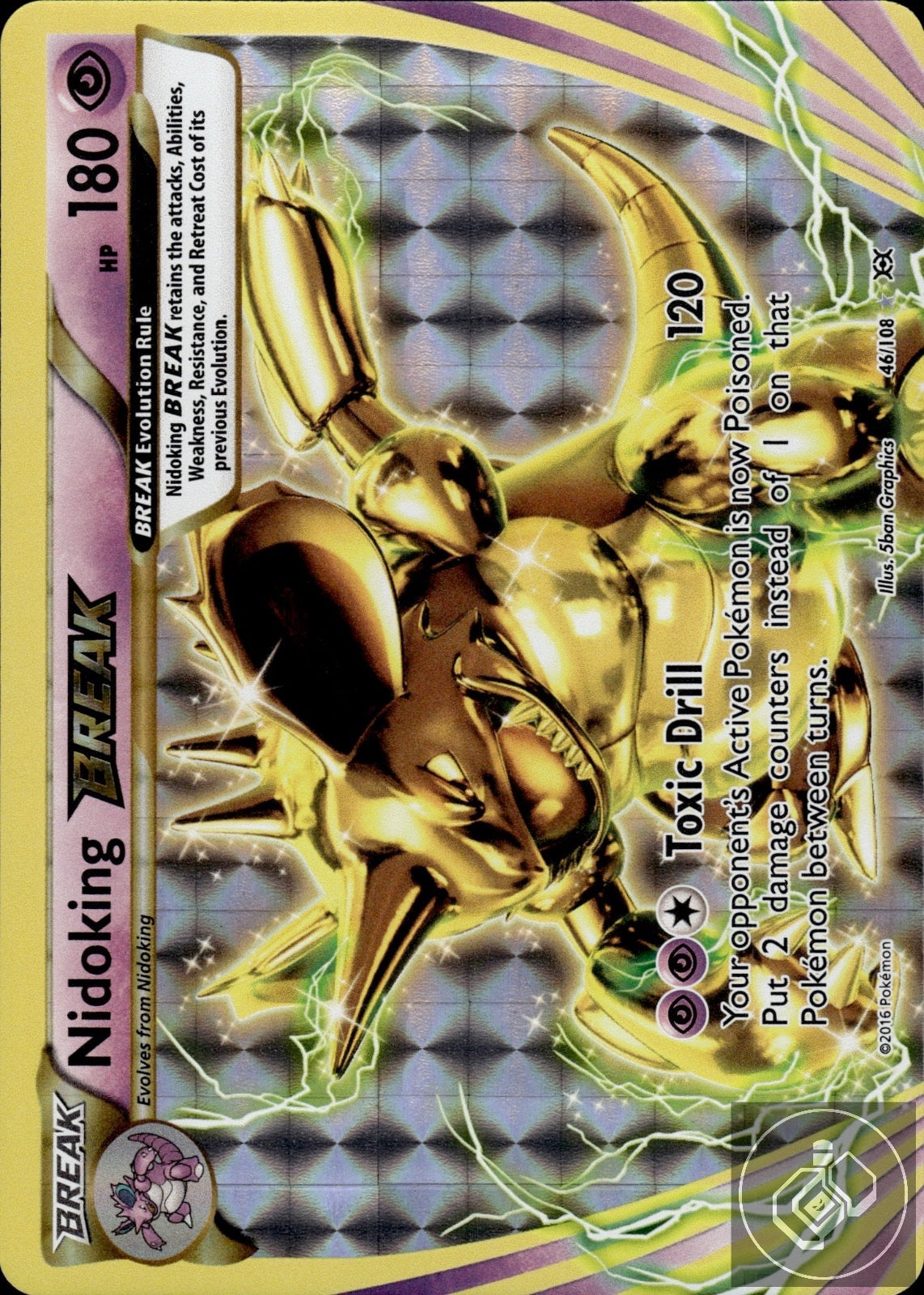 Nidoking BREAK 46/108 BREAK Rare Evolutions Pokemon