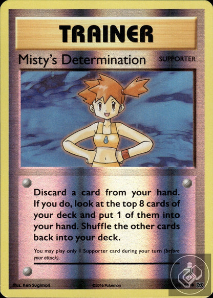 Misty's Determination 80/108 Uncommon Evolutions Pokemon Reverse Holo
