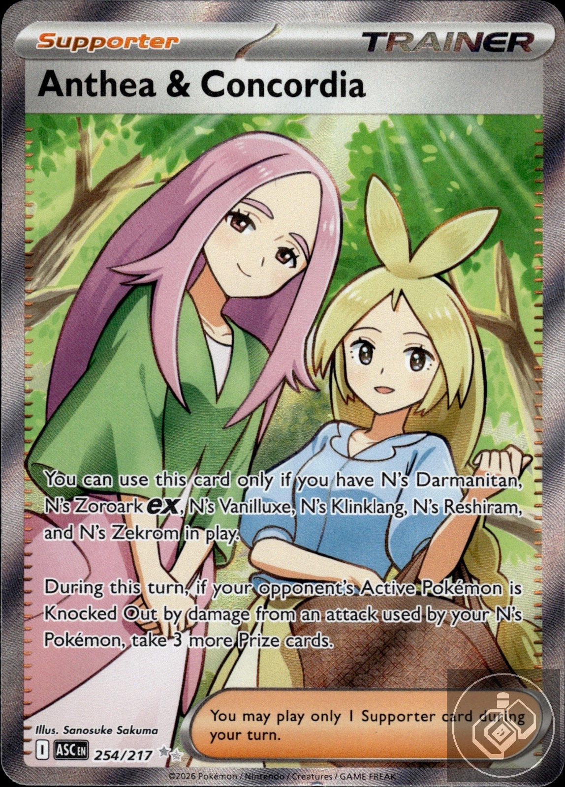 Anthea & Concordia 254/217 Ultra Rare Ascended Heroes Pokemon