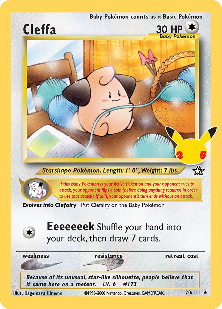 Cleffa 20/111 Classic Collection Celebrations: Classic Collection Pokemon