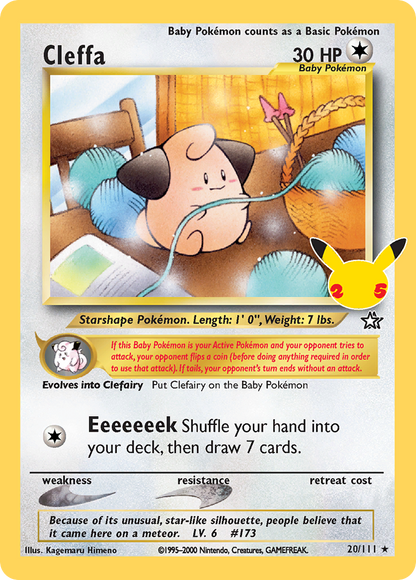 Cleffa 20/111 Classic Collection Celebrations: Classic Collection Pokemon