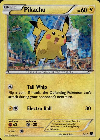 Pikachu 20/108 Common Roaring Skies Pokemon Reverse Holo