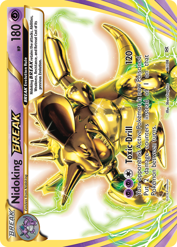 Nidoking BREAK 46/108 BREAK Rare Evolutions Pokemon