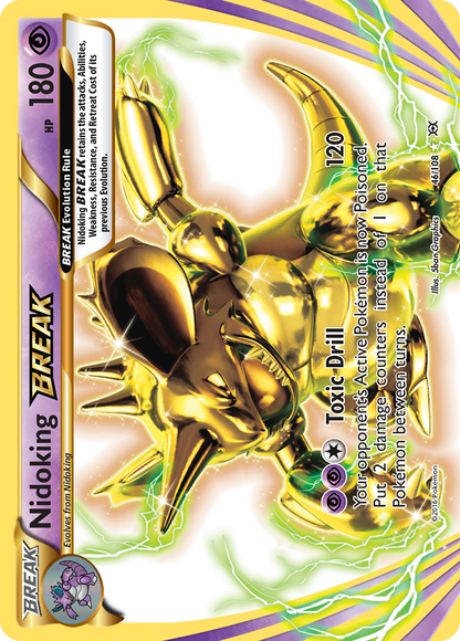 Nidoking BREAK 46/108 BREAK Rare Evolutions Pokemon