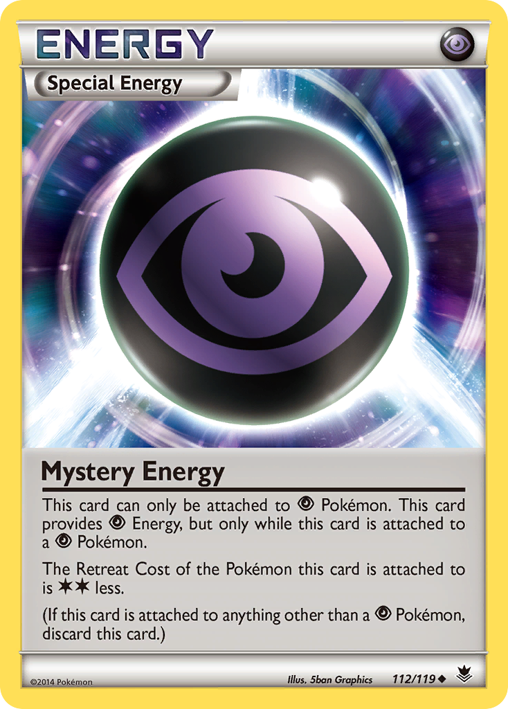 Mystery Energy 112/119 Uncommon Phantom Forces Pokemon