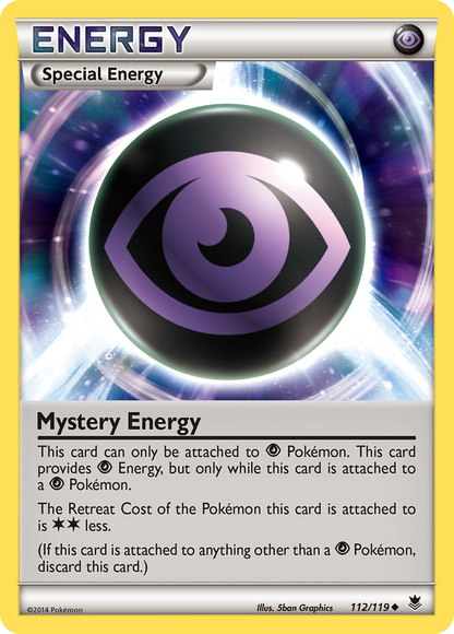 Mystery Energy 112/119 Uncommon Phantom Forces Pokemon