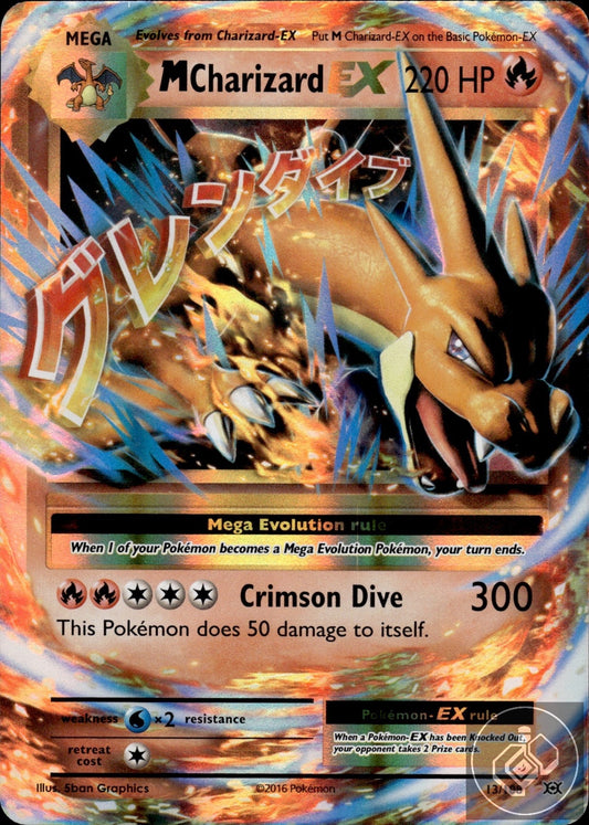 M Charizard EX 13/108 Holo EX Rare Evolutions Pokemon