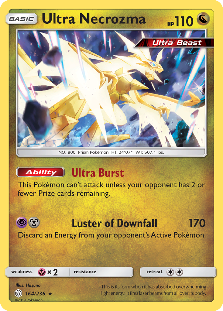 Ultra Necrozma 164/236 Holo Rare Cosmic Eclipse Pokemon