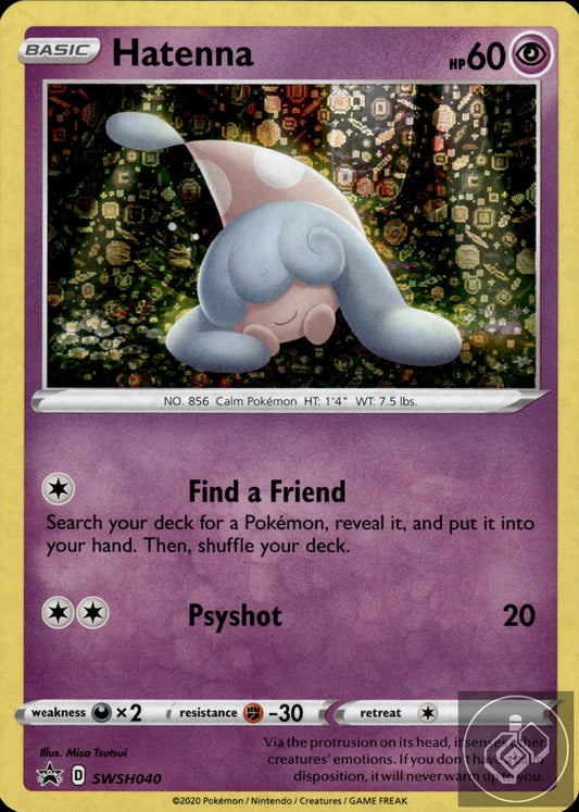 Hatenna SWSH040 Holo Promo Sword & Shield Promo Pokemon