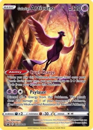 Galarian Articuno SWSH282 Holo Promo Sword & Shield Promo Pokemon